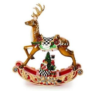Traditional Christmas Illuminated Rocking Reindeer