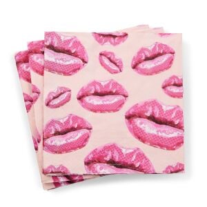 Kiss Me Dinner Paper Napkins