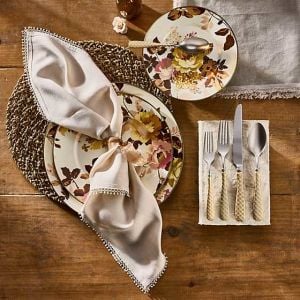 Wild Rose White Salad Plate