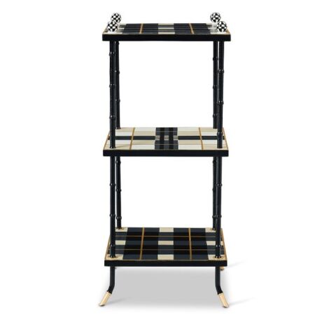 Mad for Plaid 3-Tier Table