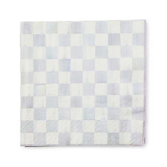 Sterling Check Dinner Paper Napkins