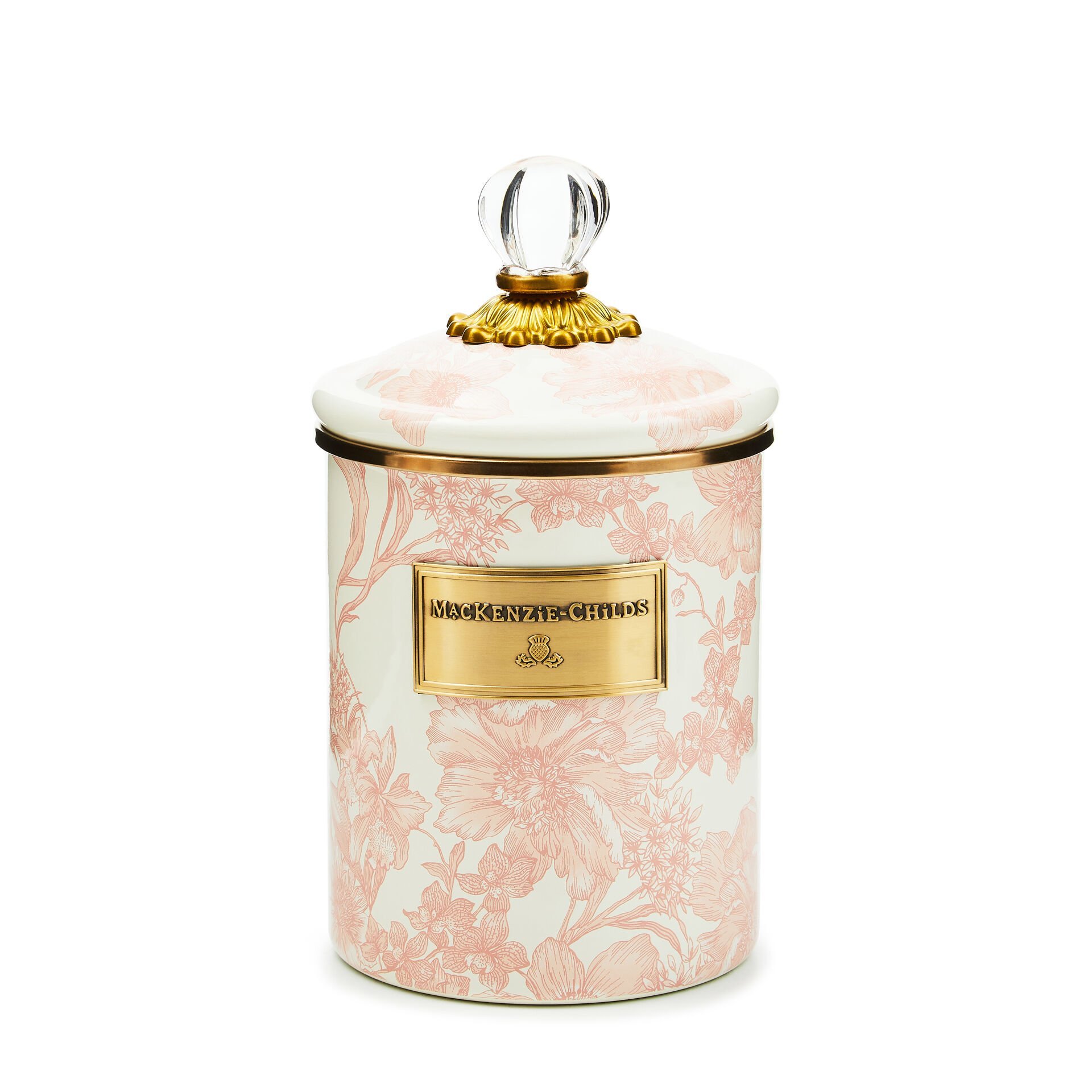 Rosy English Garden Medium Canister