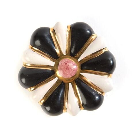 Flower Power Knob - Black & White