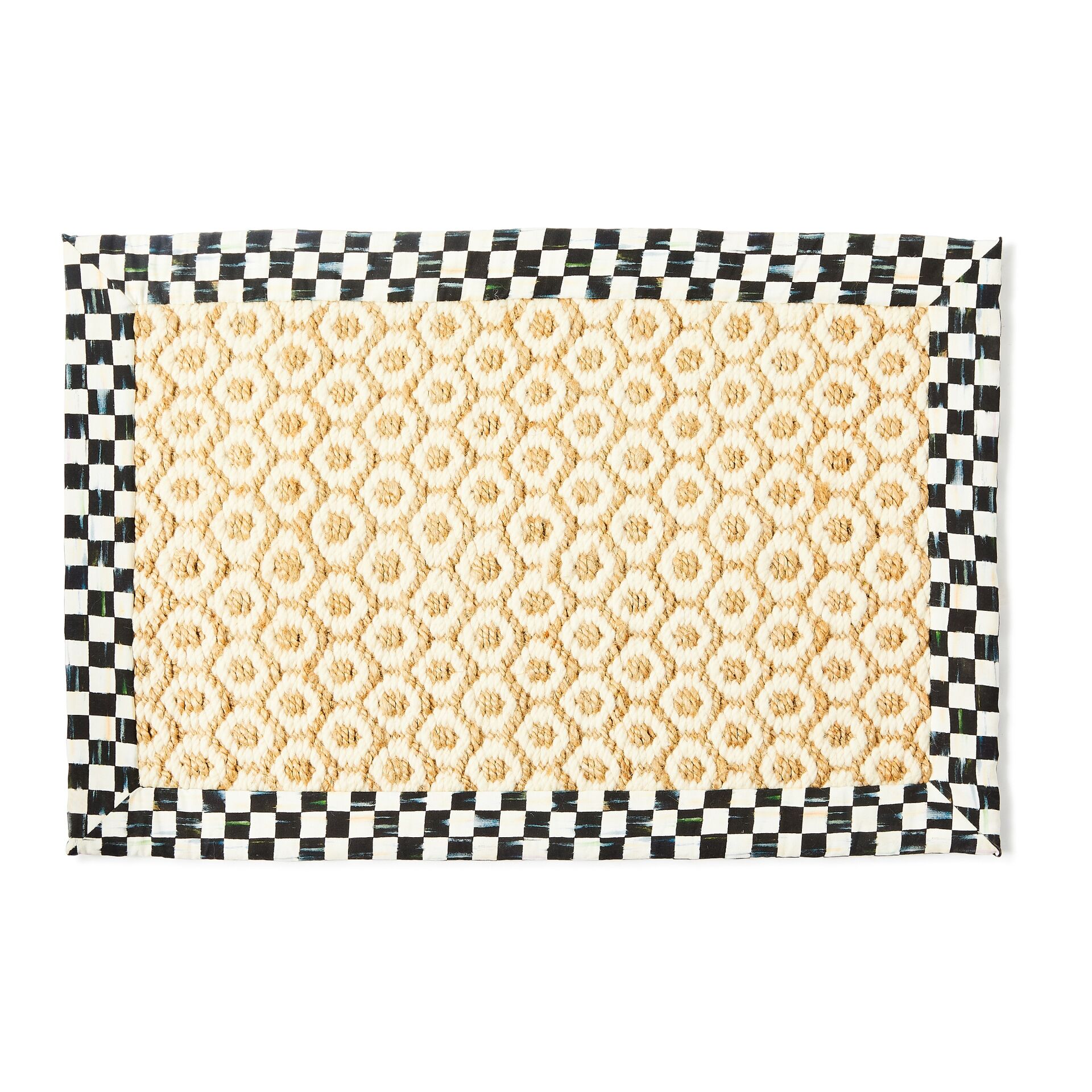 Courtly Check Natural Honeycomb 2' x 3' Jute Rug