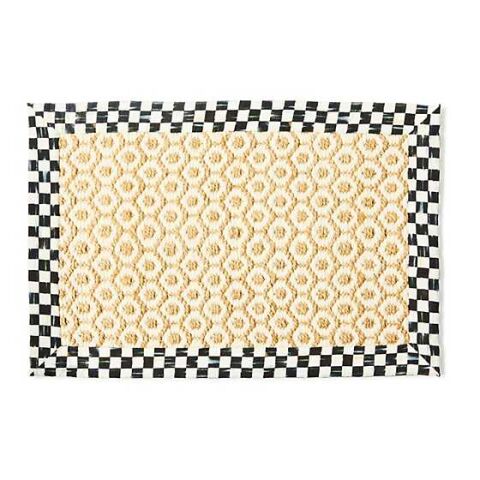 Courtly Check Natural Honeycomb 2' x 3' Jute Rug