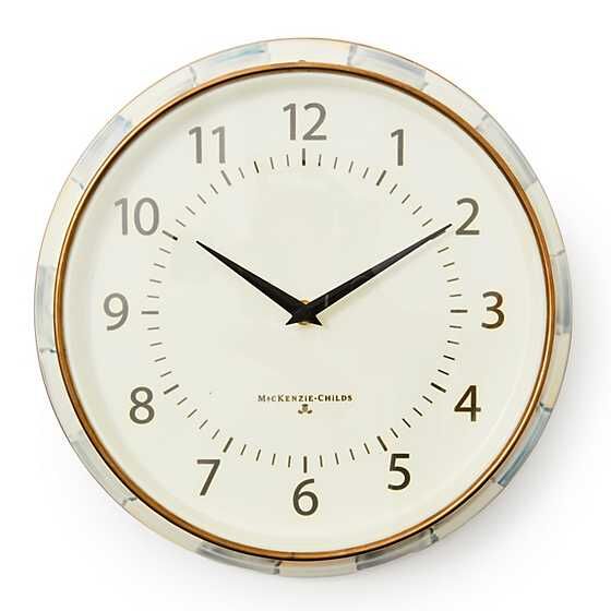 Sterling Check School Wall Clock