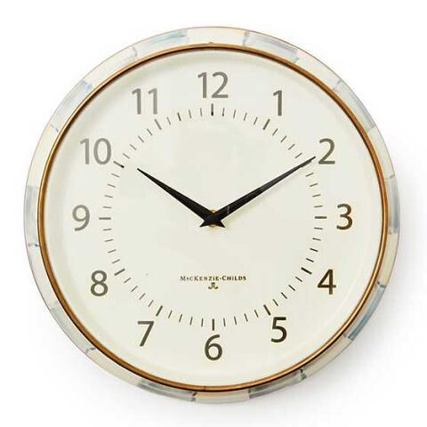 Sterling Check School Wall Clock