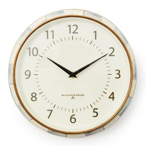 Sterling Check School Wall Clock