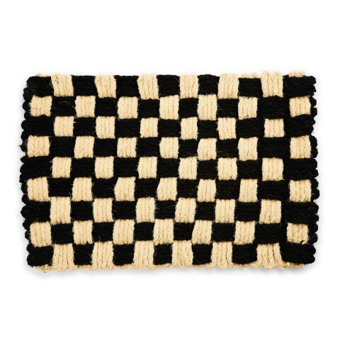 Woven Check Entrance Mat