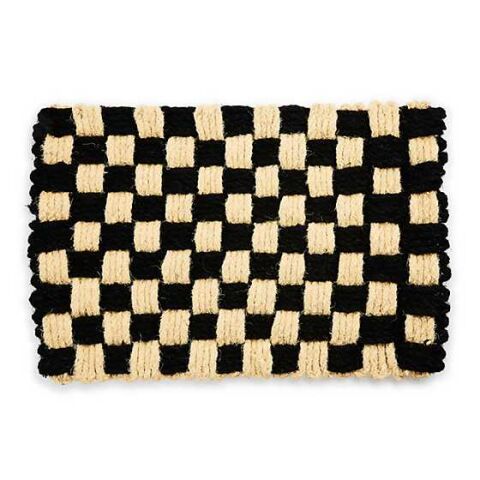 Woven Check Entrance Mat