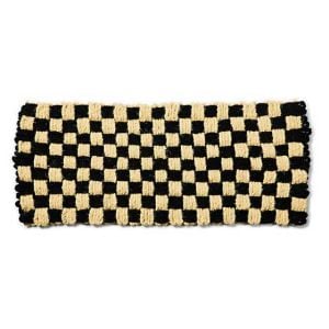 Woven Check Double Door Entrance Mat