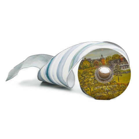 Sterling Stripe 10 cm Ribbon