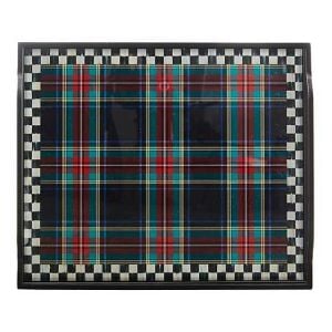 Tartan Black Butler's Tray