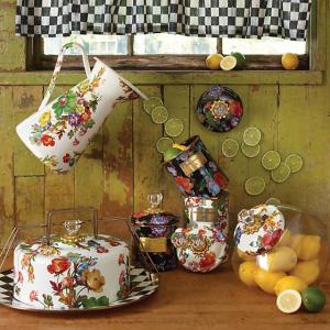 Flower Market Large Canister - White