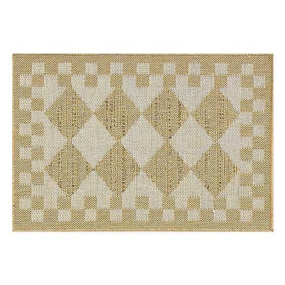 White Diamond 2' x 3' Indoor/Outdoor Rug