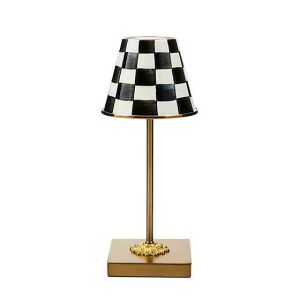 Courtly Check LED Rechargeable Cafe Table Lamp