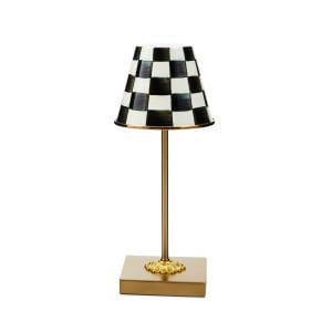 Courtly Check LED Rechargeable Cafe Table Lamp