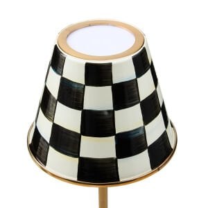 Courtly Check LED Rechargeable Cafe Table Lamp