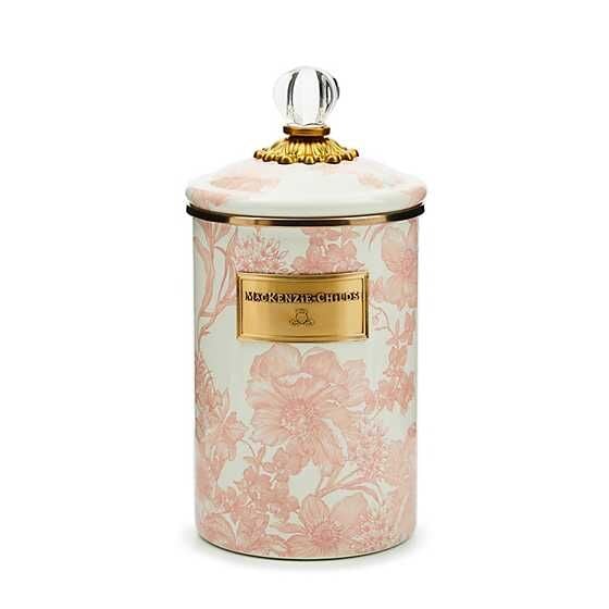 Rosy English Garden Large Canister