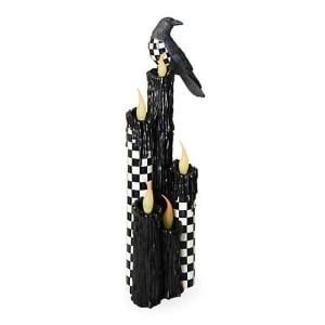 Courtly Check Jumbo Melting Candle Cluster With Crow