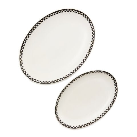 Courtly Check Everyday Oval Platters, Set of 2