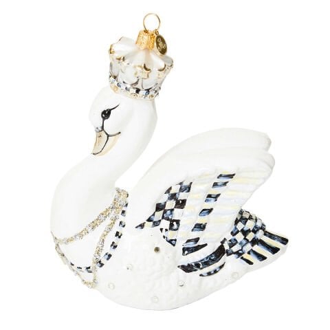 Her Majesty Swan Glass Ornament