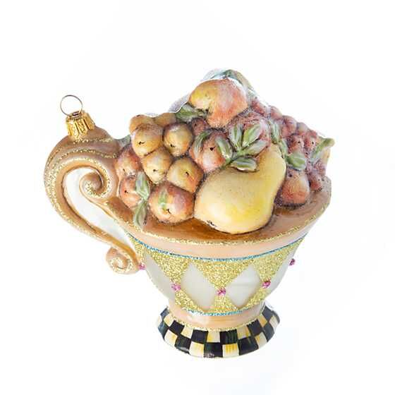 Glass Ornament - Della Robbia Teacup