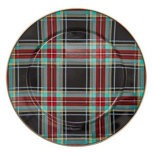 Tartan Black Charger