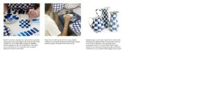 Royal Check Enamel Simply Soap Dish