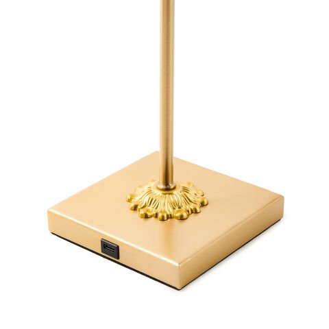 Sterling Check LED Rechargeable Cafe Table Lamp