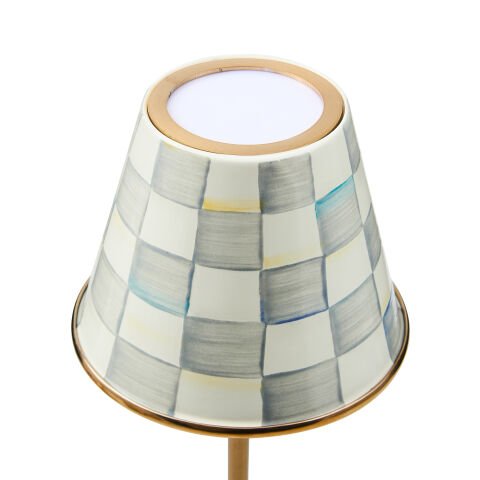 Sterling Check LED Rechargeable Cafe Table Lamp
