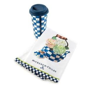 Hydrangea Tea Kettle Dish Towel