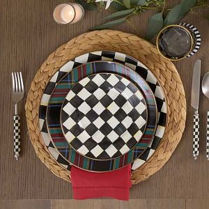 Tartan Black Dinner Plate