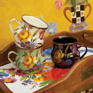 Flower Market Mug - Black