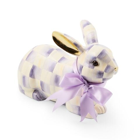 Violet Check Resting Bunny