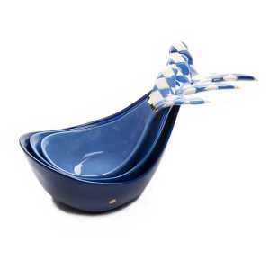 Big Blue Nesting Bowls - Set of 3