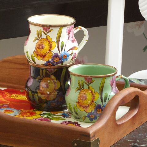 Flower Market Mug - White