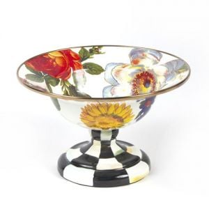 White Flower Market Small Compote