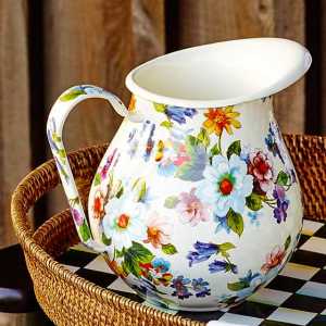 Flower Market Pitcher - White