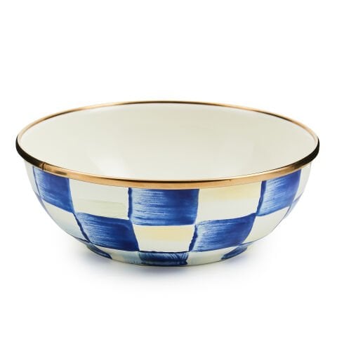 Royal Check Enamel Everyday Bowl
