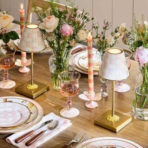 Rosy Check LED Rechargeable Cafe Table Lamp
