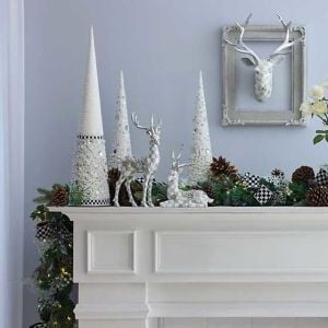 Sterling Check Standing Silver Garland Deer
