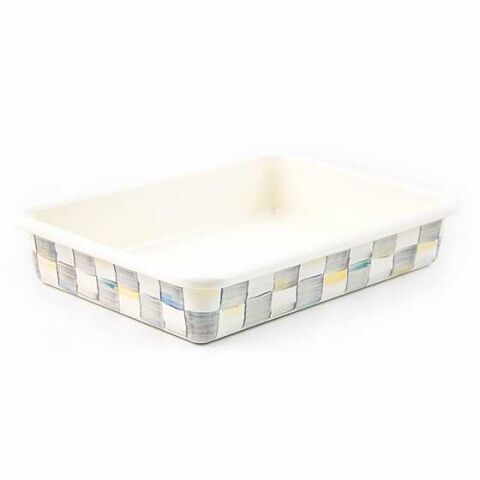 Sterling Check Enamel Baking Pan - 9'' x 13''