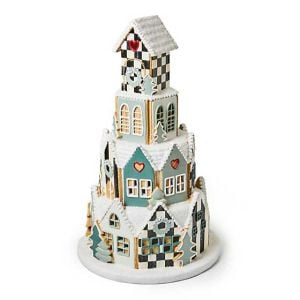 Illuminated Farmhouse Gingerbread Village