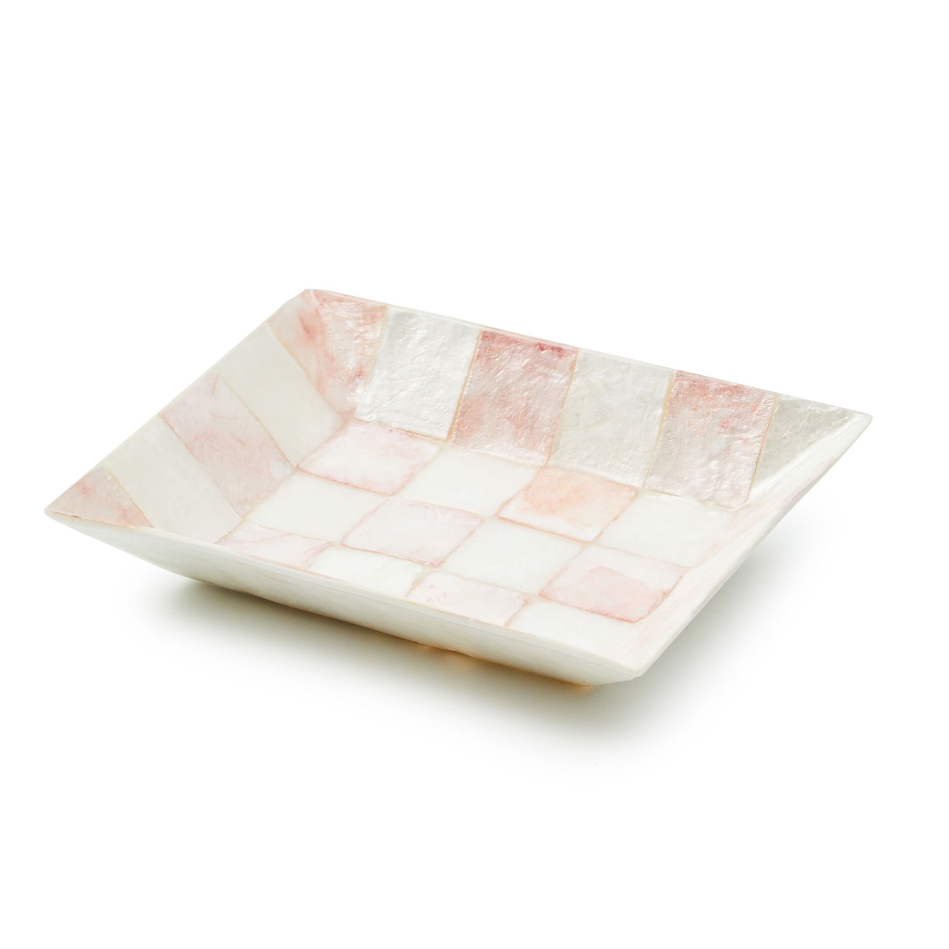 Rosy Check Capiz Soap Dish