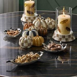 Courtly Leaf Trinket Trays, Set of 3