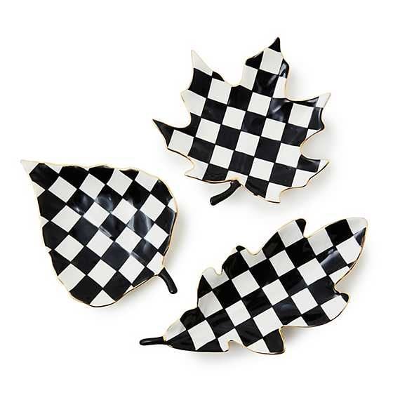Courtly Leaf Trinket Trays, Set of 3
