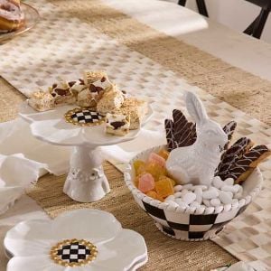 White Rabbit Ceramic Pedestal Platter
