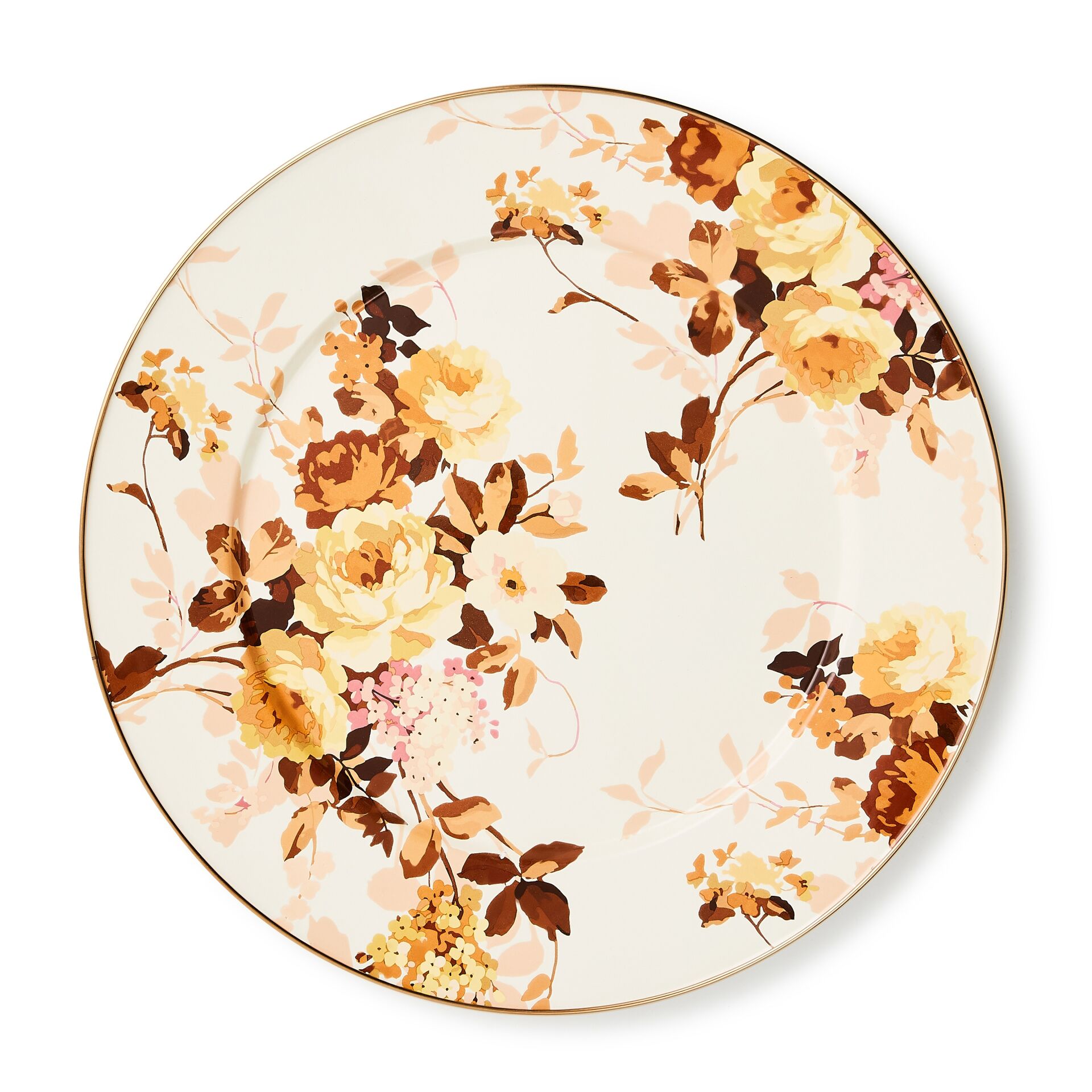 Wild Rose White Serving Platter