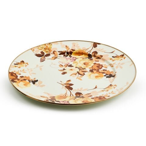 Wild Rose White Serving Platter